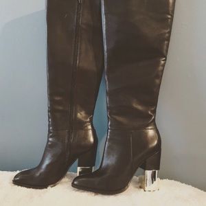 Classic Aldo Black Leather Boots